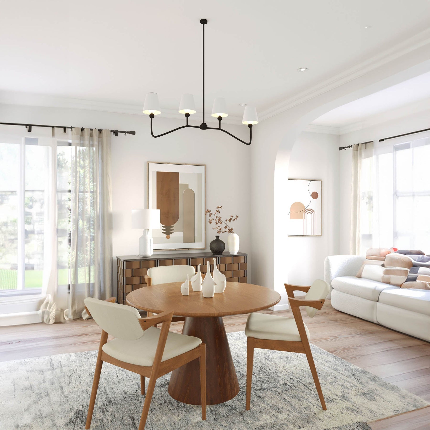 Peyton Dining Table - comfortable dining experience | Image 2 | InSTYLE Home & Rugs