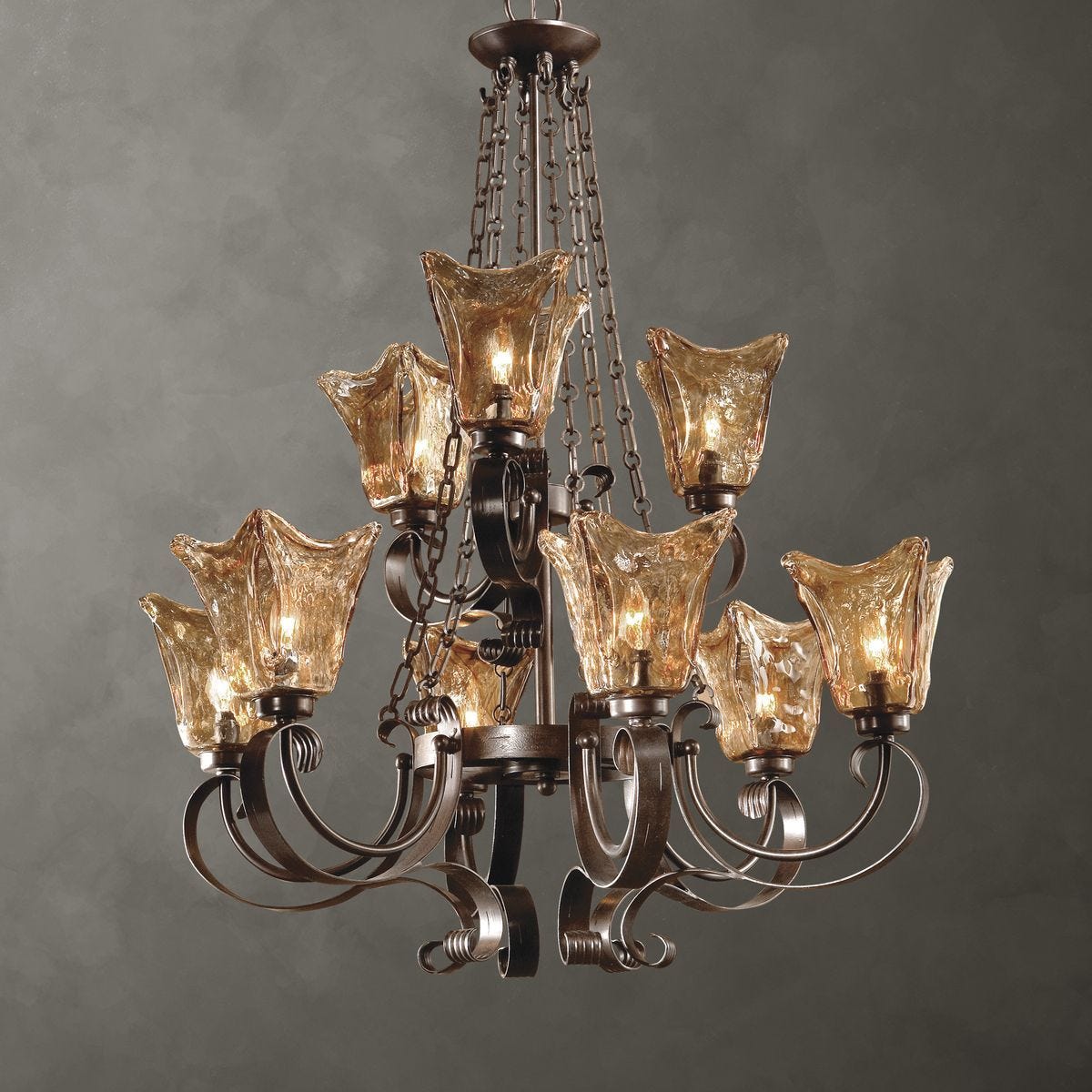 Vetraio, 9 Lt Chandelier - luxurious chandeliers for homes | Image 1 | InSTYLE Home & Rugs
