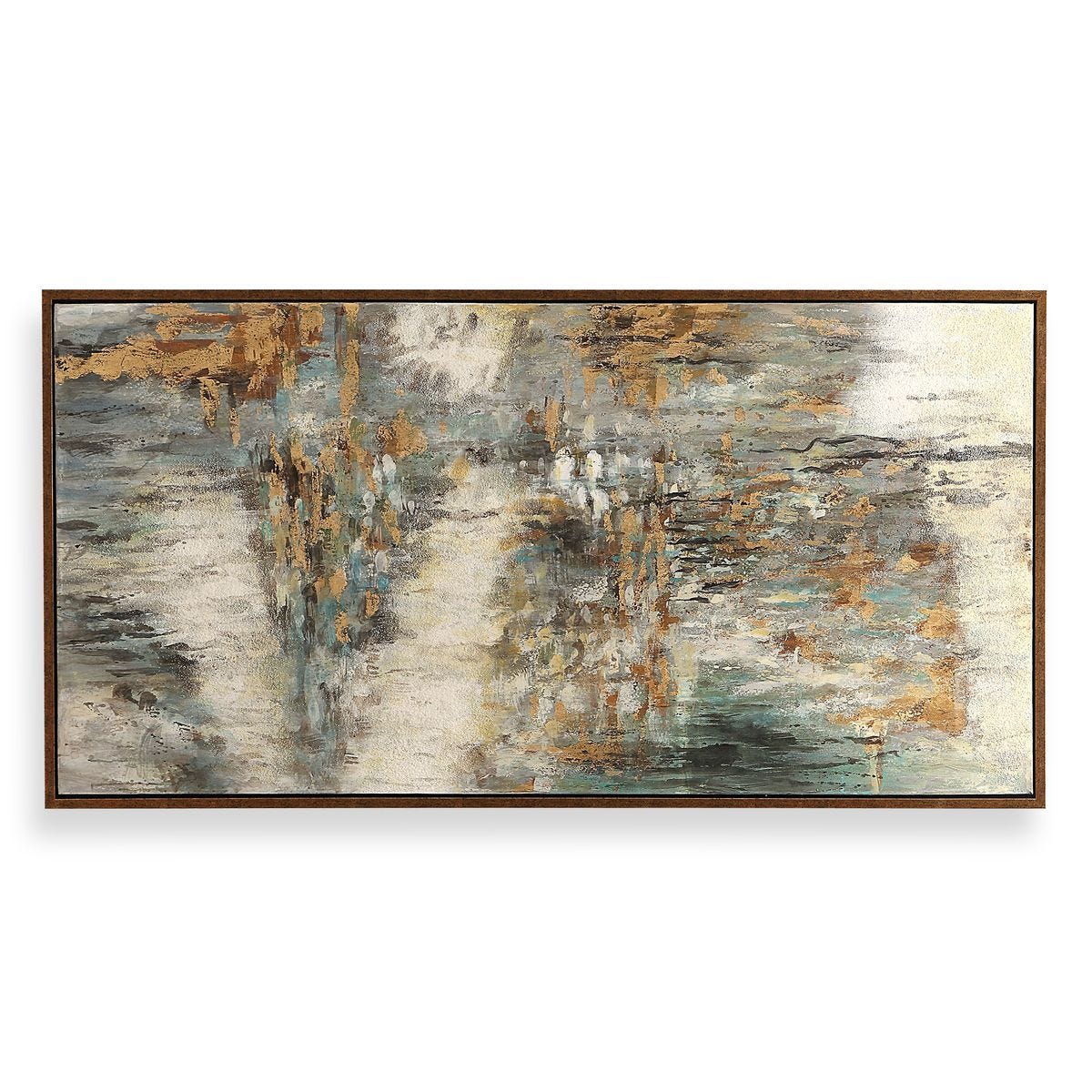 Behind The Falls Hand Painted Canvas - eye-catching art pieces to enhance your home design | Image 1 | InSTYLE Home & Rugs