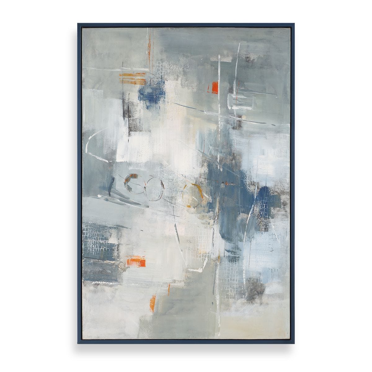 Blueprint Hand Painted Canvas - bold and creative art for unique interior décor | Image 1 | InSTYLE Home & Rugs