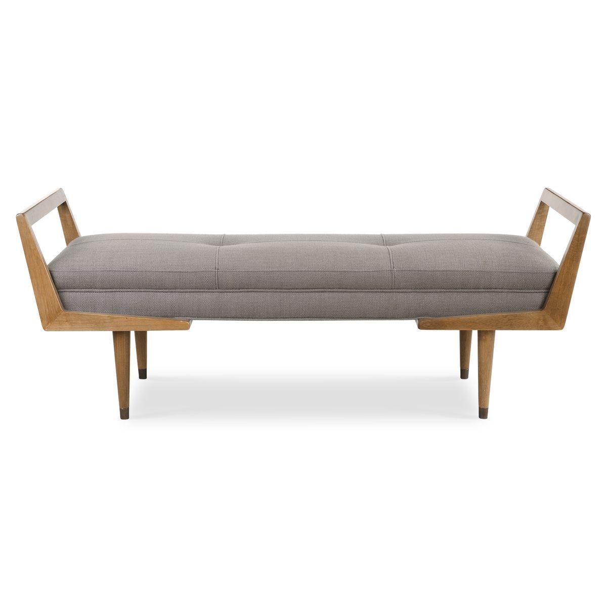Waylon Bench, Taupe Gray - durable bench with modern style | Image 1 | InSTYLE Home & Rugs