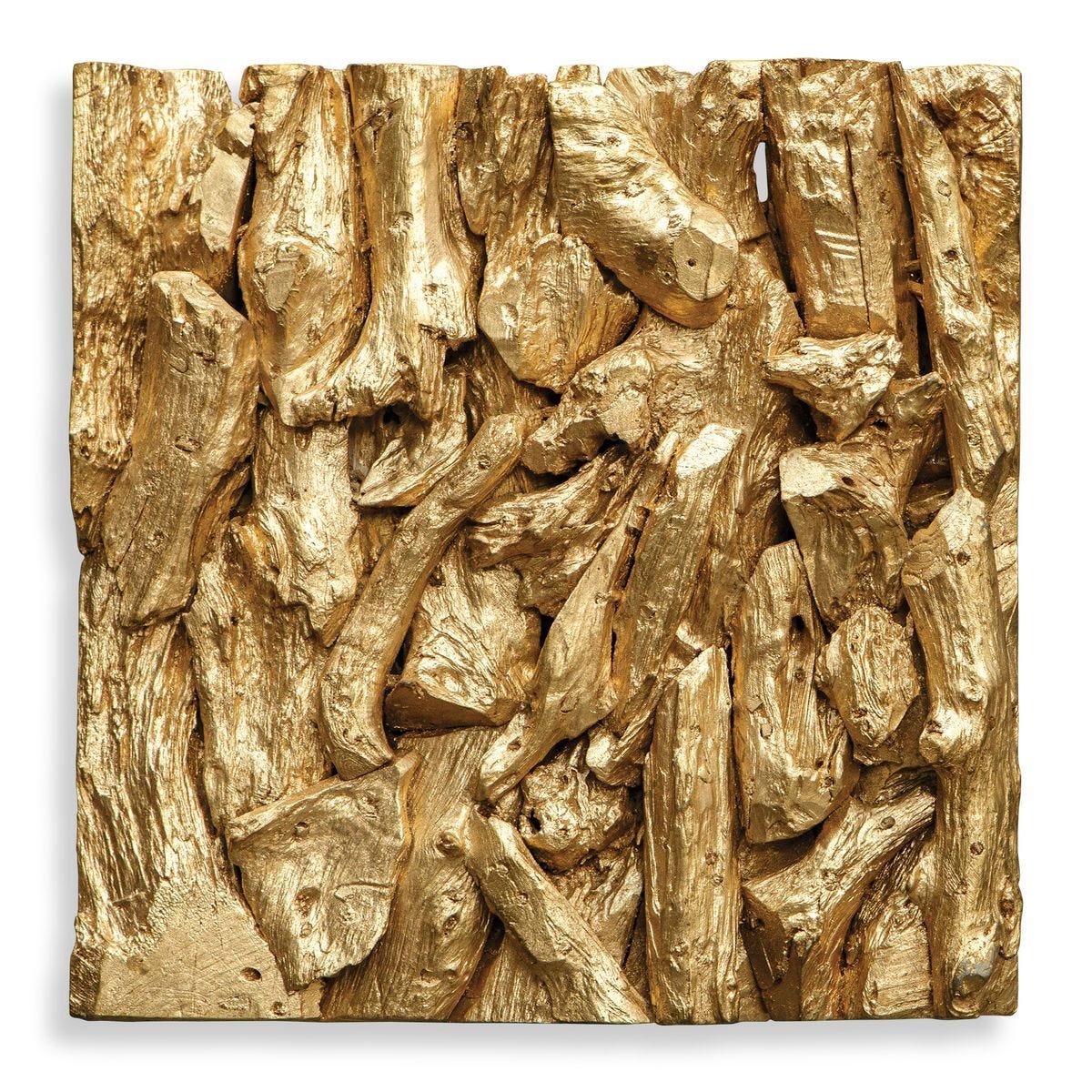 Rio Wood Wall Decor, Gold - from framed art to mirrors, create a focal point in any room | Image 1 | InSTYLE Home & Rugs