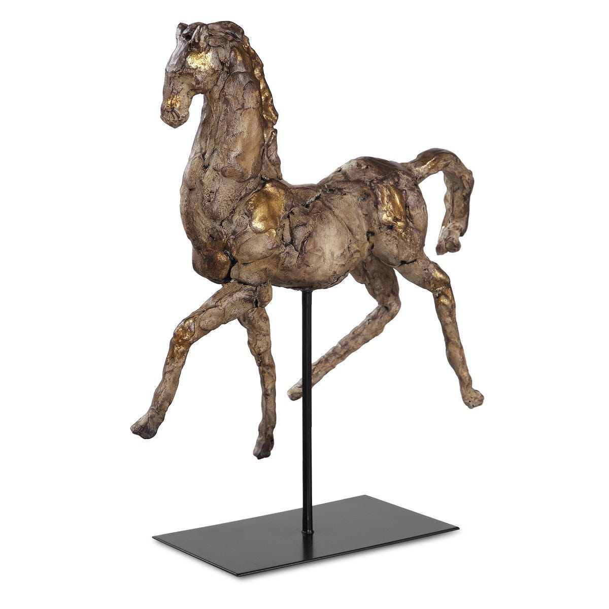 Caballo Dorado Sculpture - stylish home accessories to complete your decor | Image 1 | InSTYLE Home & Rugs