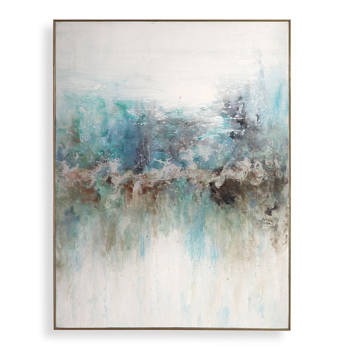 Mountain Top Hand Painted Canvas - timeless artwork that brings character to any space | Image 1 | InSTYLE Home & Rugs