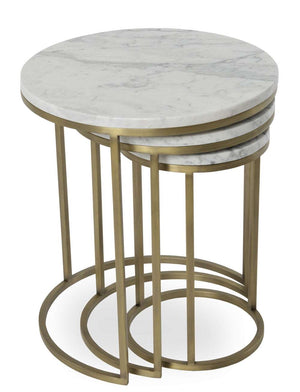 Alexy Marble Nesting End Table - accent tables for living rooms | Image 5 | InSTYLE Home & Rugs