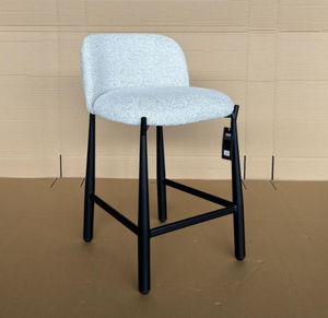 Arlo counter chair GY-COU-767 grey fabric color - modern bar stool with adjustable height for flexible seating | Image 2 | InSTYLE Home & Rugs