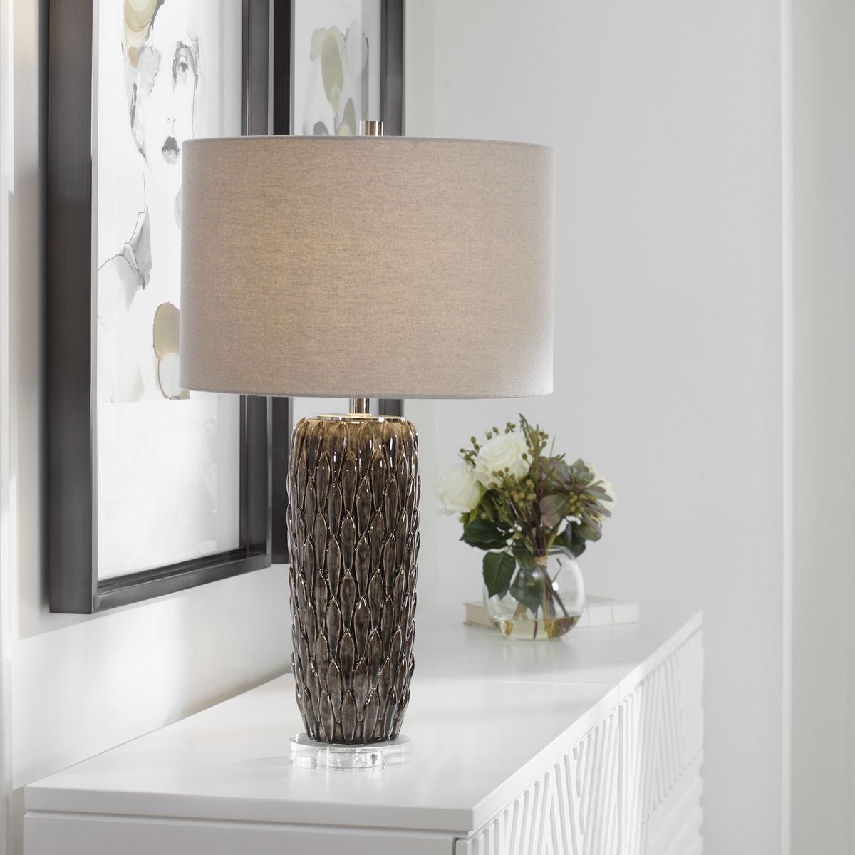 Nettle Table Lamp - elegant lamps to enhance your room ambiance | Image 1 | InSTYLE Home & Rugs