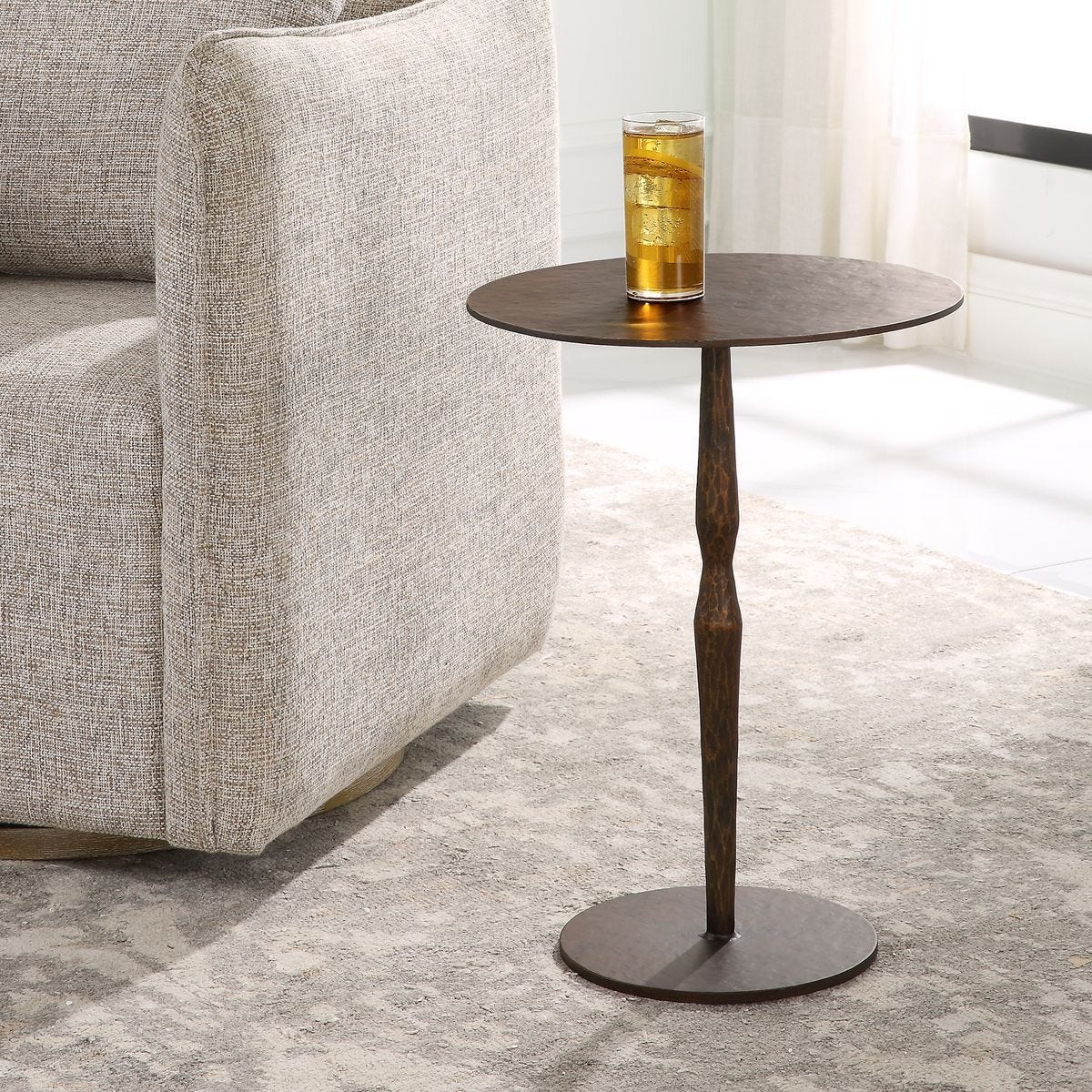 Industria Accent Table - small accent table with storage for a clutter-free space | Image 1 | InSTYLE Home & Rugs