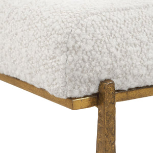 Midas Small Bench, Gold - stylish bench for any space | Image 8 | InSTYLE Home & Rugs