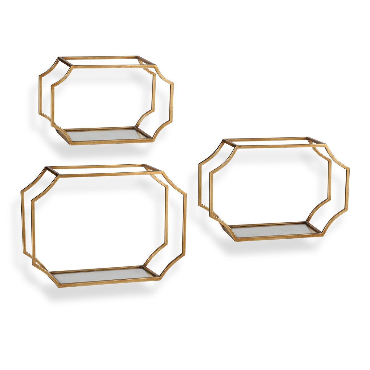 Lindee Wall Shelves, S/3 - find the perfect pieces to complement your interior design | Image 1 | InSTYLE Home & Rugs