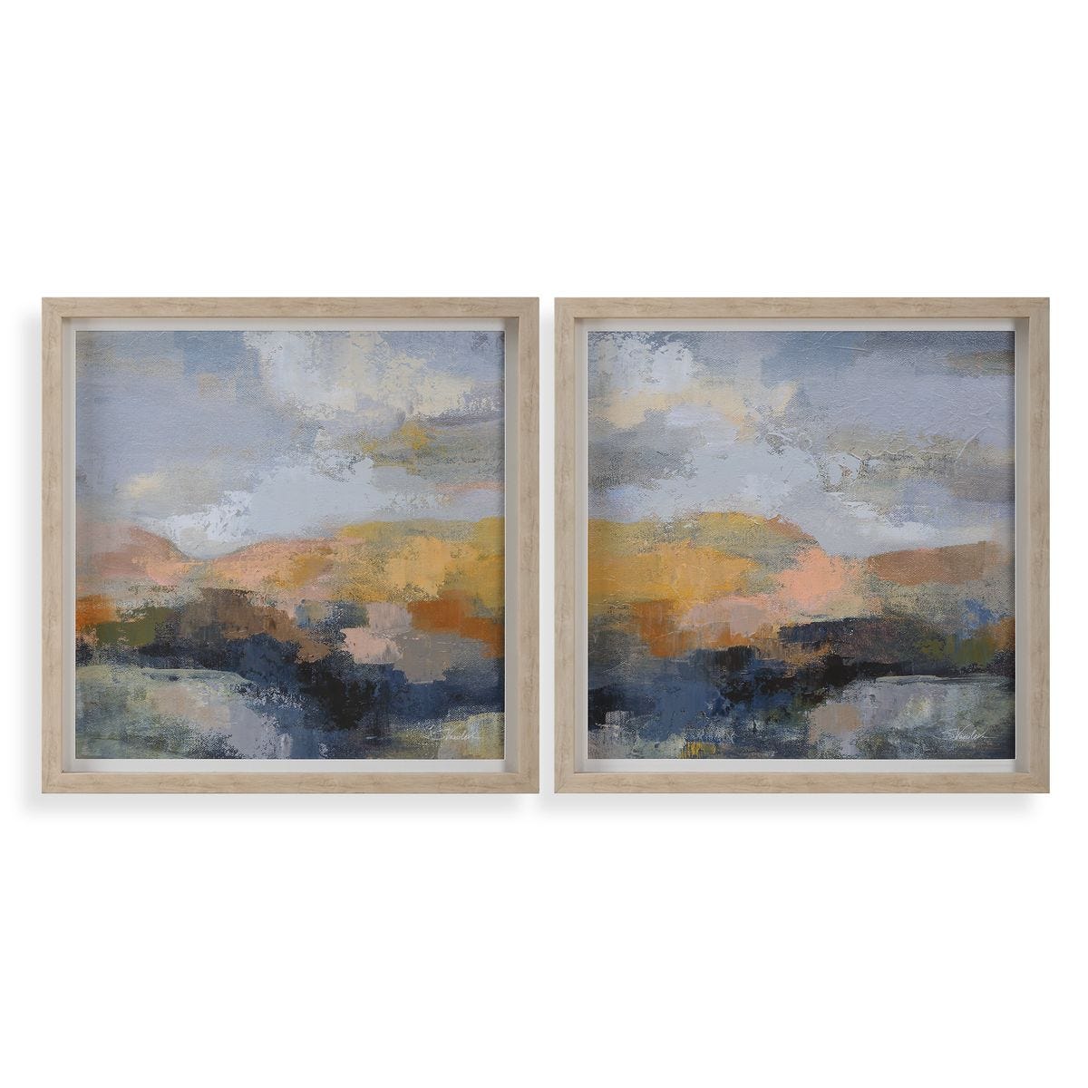 Dusk Framed Prints, S/2 - bold and creative art for unique interior décor | Image 1 | InSTYLE Home & Rugs