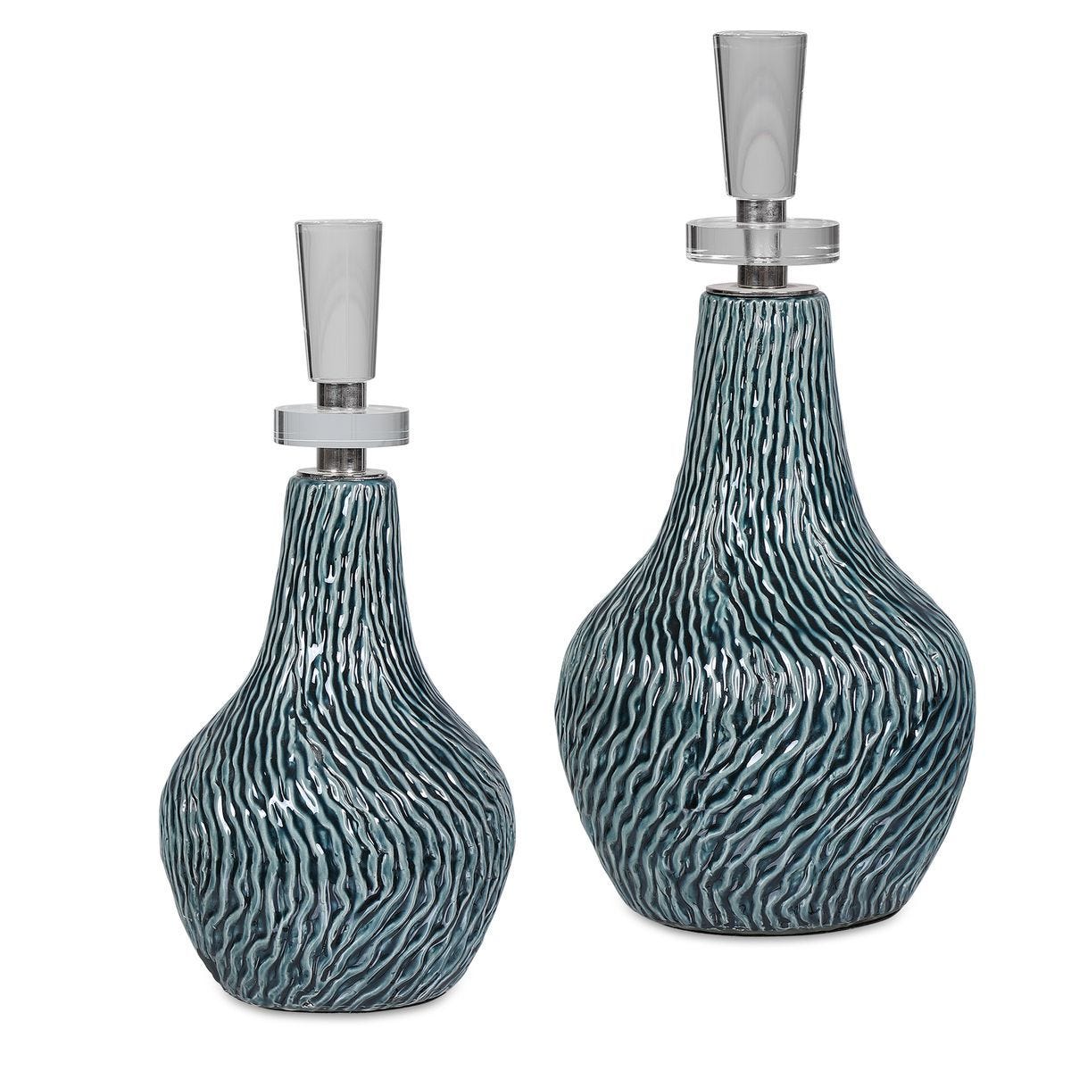 Almera Bottles, S/2 - decor accents and accessories for every room | Image 1 | InSTYLE Home & Rugs