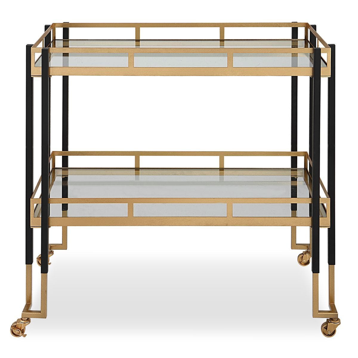 Kentmore Bar Cart - modern bar cart with wheels for easy mobility and storage | Image 1 | InSTYLE Home & Rugs