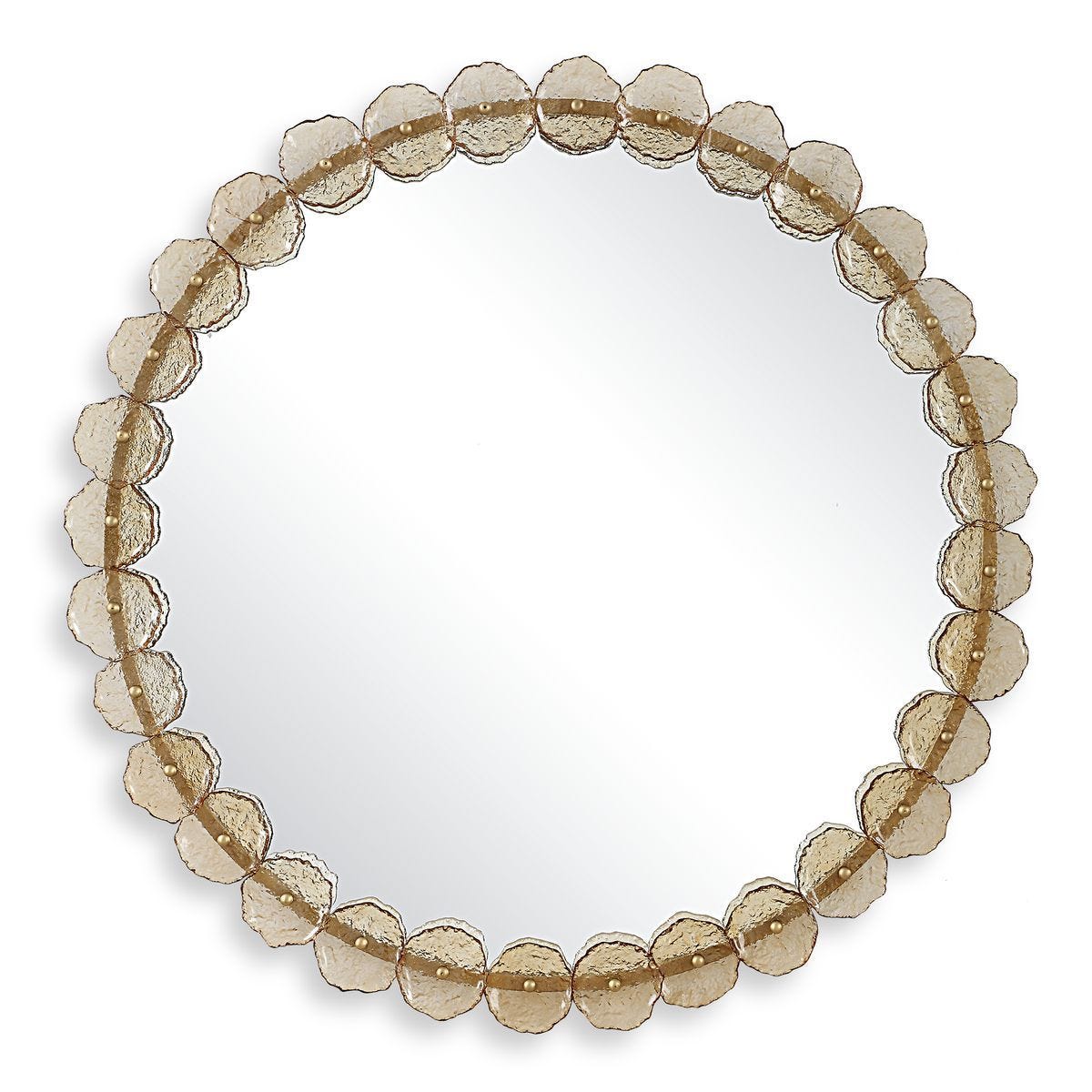 Nolina Round Mirror, 2 CARTONS - perfect for enhancing light and creating a sense of space | Image 1 | InSTYLE Home & Rugs