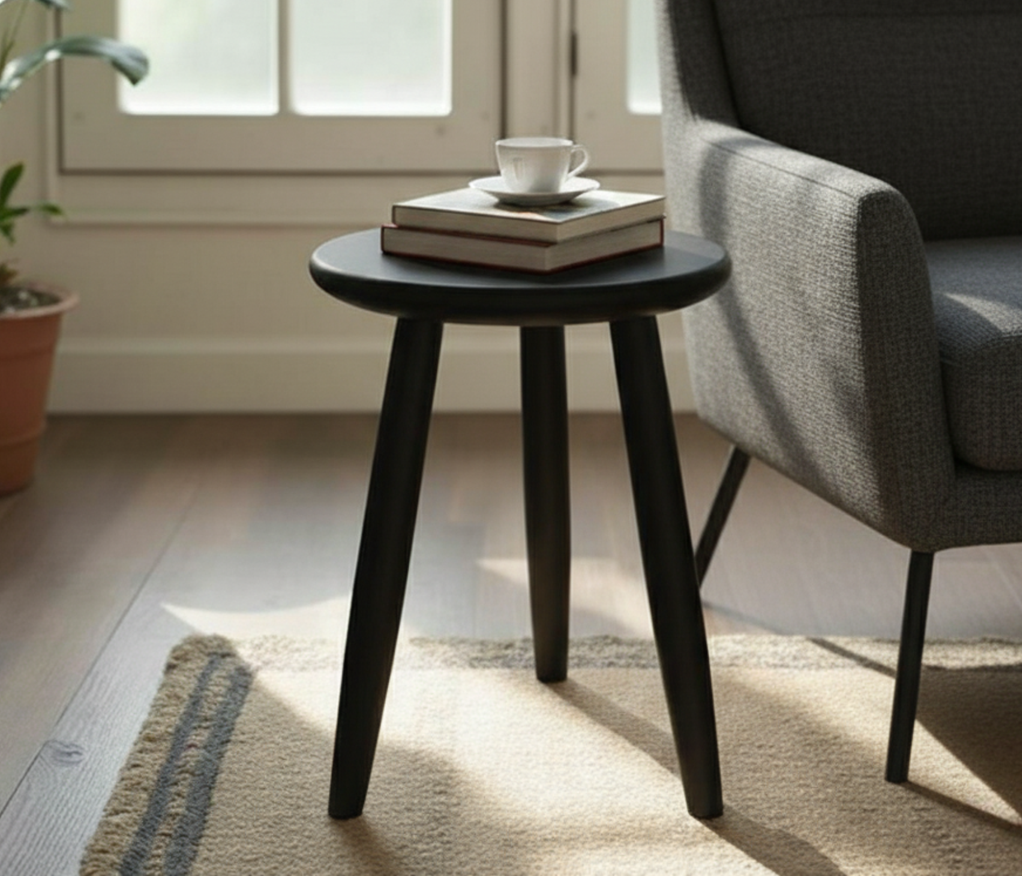 Beverly End Table Black Ash Veneer - accent tables for living rooms | Image 1 | InSTYLE Home & Rugs