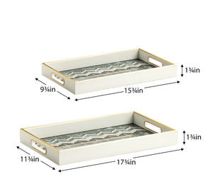 Savoy Gold Tray Set - available in various shapes, sizes, and materials | Image 2 | InSTYLE Home & Rugs