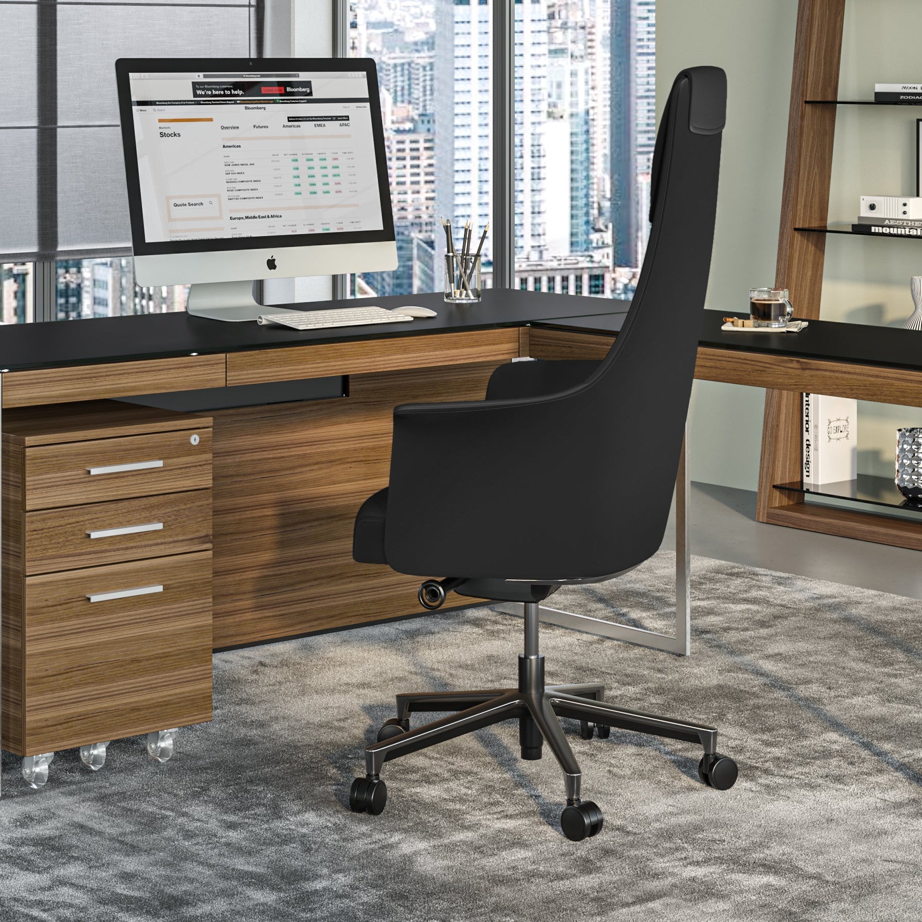 BDI Bolo Task Chair 3531/32 - ergonomic desk chairs for comfortable office work | Image 1 | InSTYLE Home & Rugs