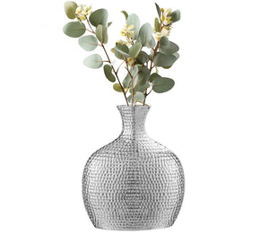 Helio Hammered Ceramic Vase - elegant vase for adding a touch of style to any room | Image 1 | InSTYLE Home & Rugs