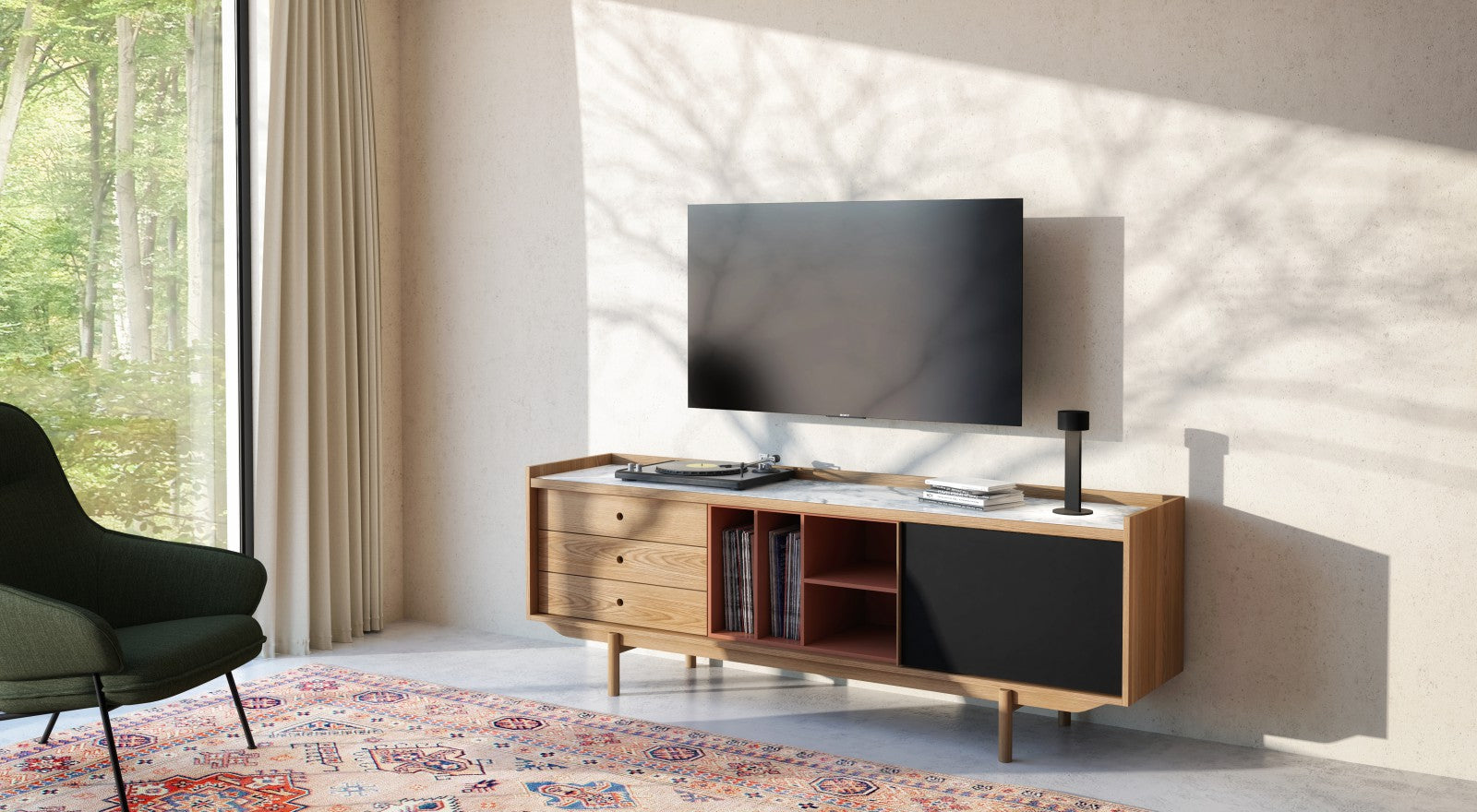 Bowie Wooden Coffee Table — Stone - functional centerpieces for homes | Image 2 | InSTYLE Home & Rugs