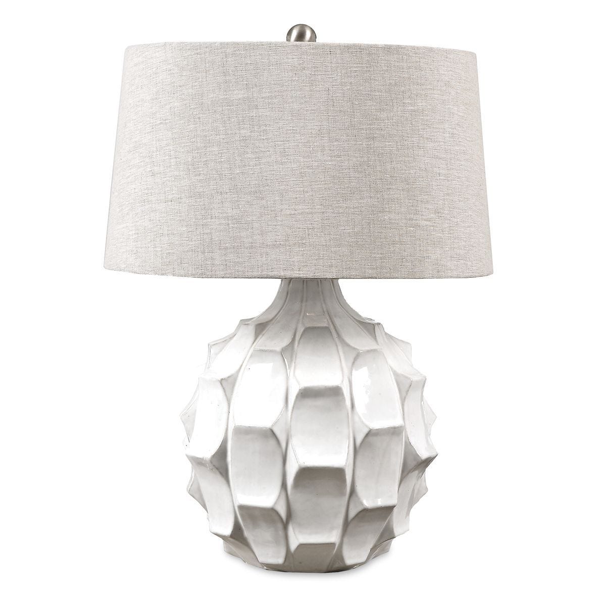 Guerina Table Lamp, White - perfect lighting for modern homes | Image 1 | InSTYLE Home & Rugs