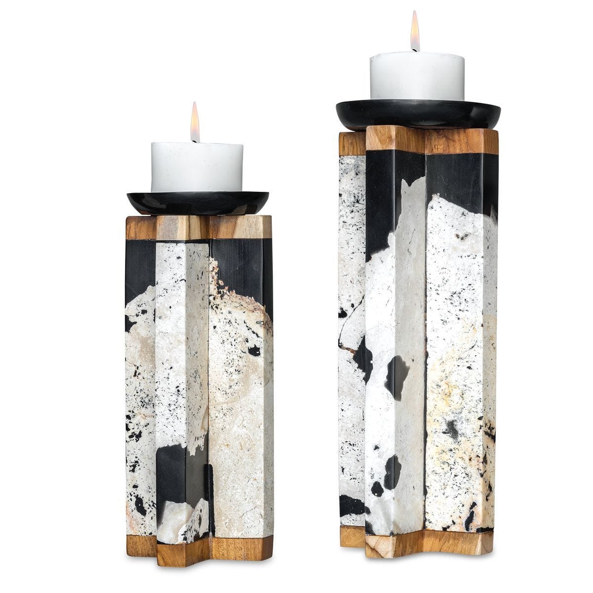 Illini Candleholders, S/2 - modern accessories for a personalized living space | Image 1 | InSTYLE Home & Rugs