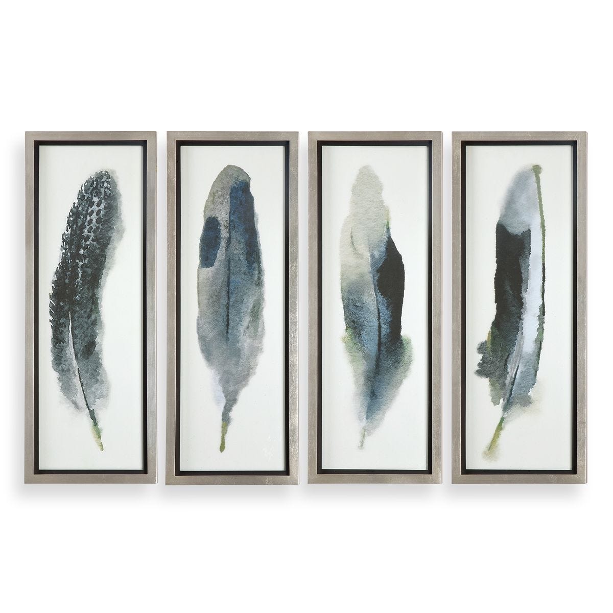Feathered Beauty Framed Prints, S/4 - eye-catching art pieces to enhance your home design | Image 1 | InSTYLE Home & Rugs