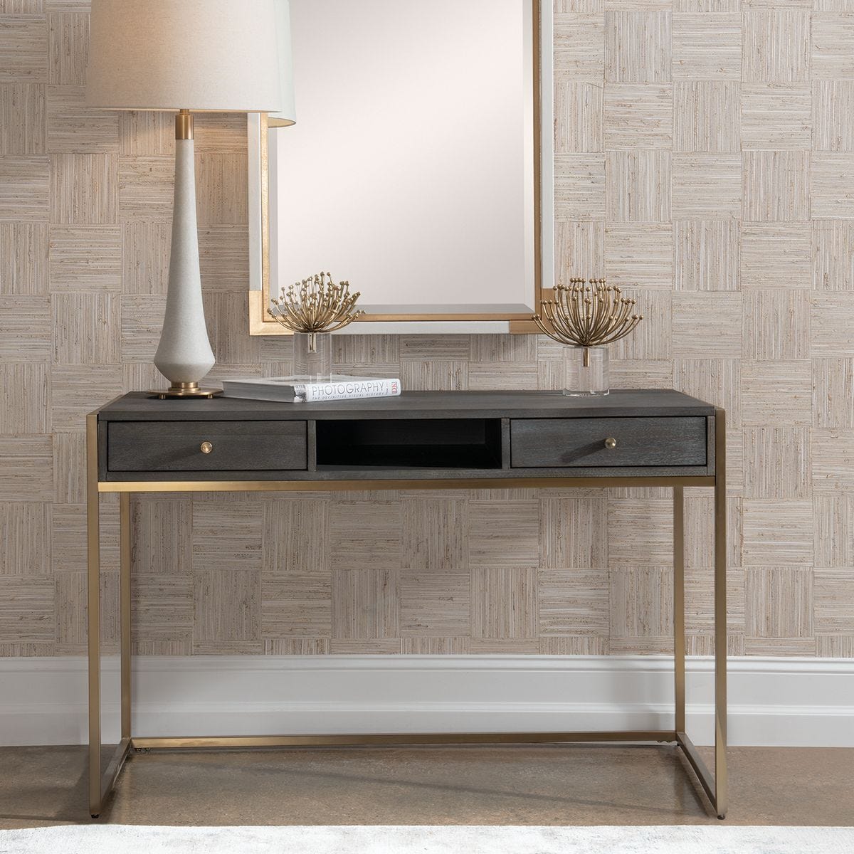 Taja Writing Desk - perfect for work or study | Image 2 | InSTYLE Home & Rugs