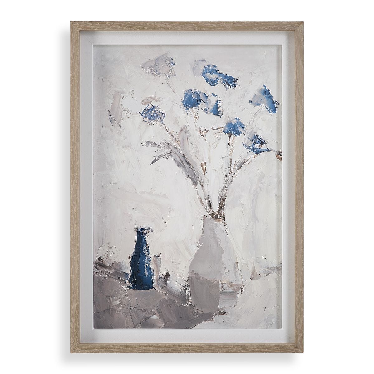 Blue Flowers In Vase Framed Print - decorative vase for enhancing your home decor with vibrant colors | Image 1 | InSTYLE Home & Rugs
