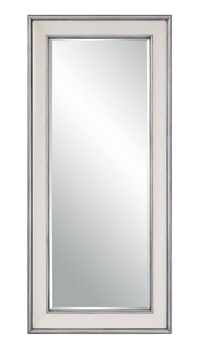 32 x 70 Metallic Trim Leaner Mirror - full-length mirror for creating the illusion of space and light | Image 1 | InSTYLE Home & Rugs