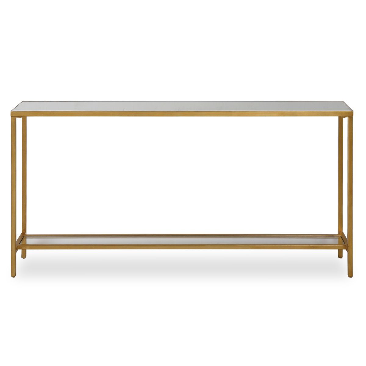 Hayley Console Table, Gold - sleek design for modern homes | Image 1 | InSTYLE Home & Rugs