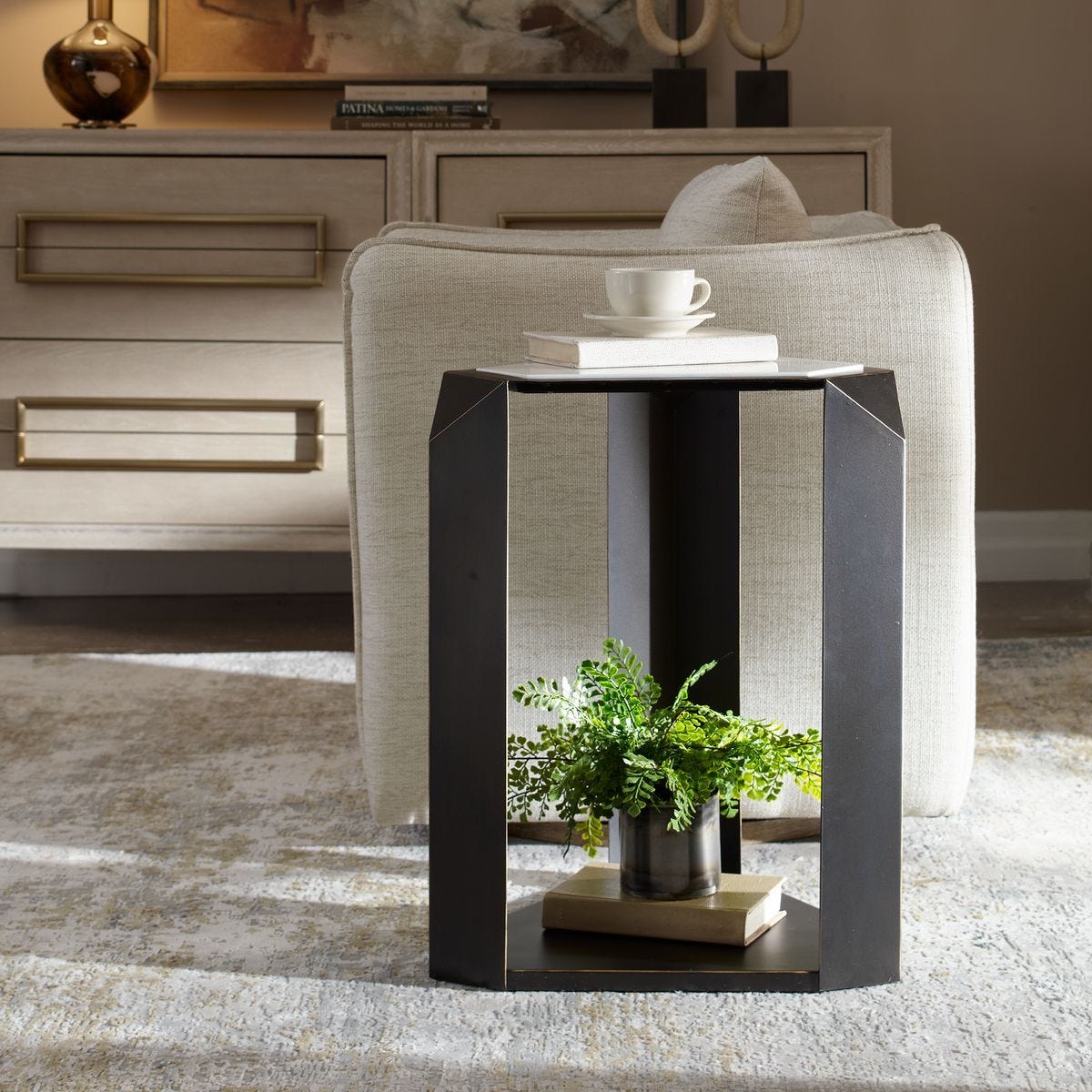 Keenan Accent Table - small accent table with storage for a clutter-free space | Image 2 | InSTYLE Home & Rugs