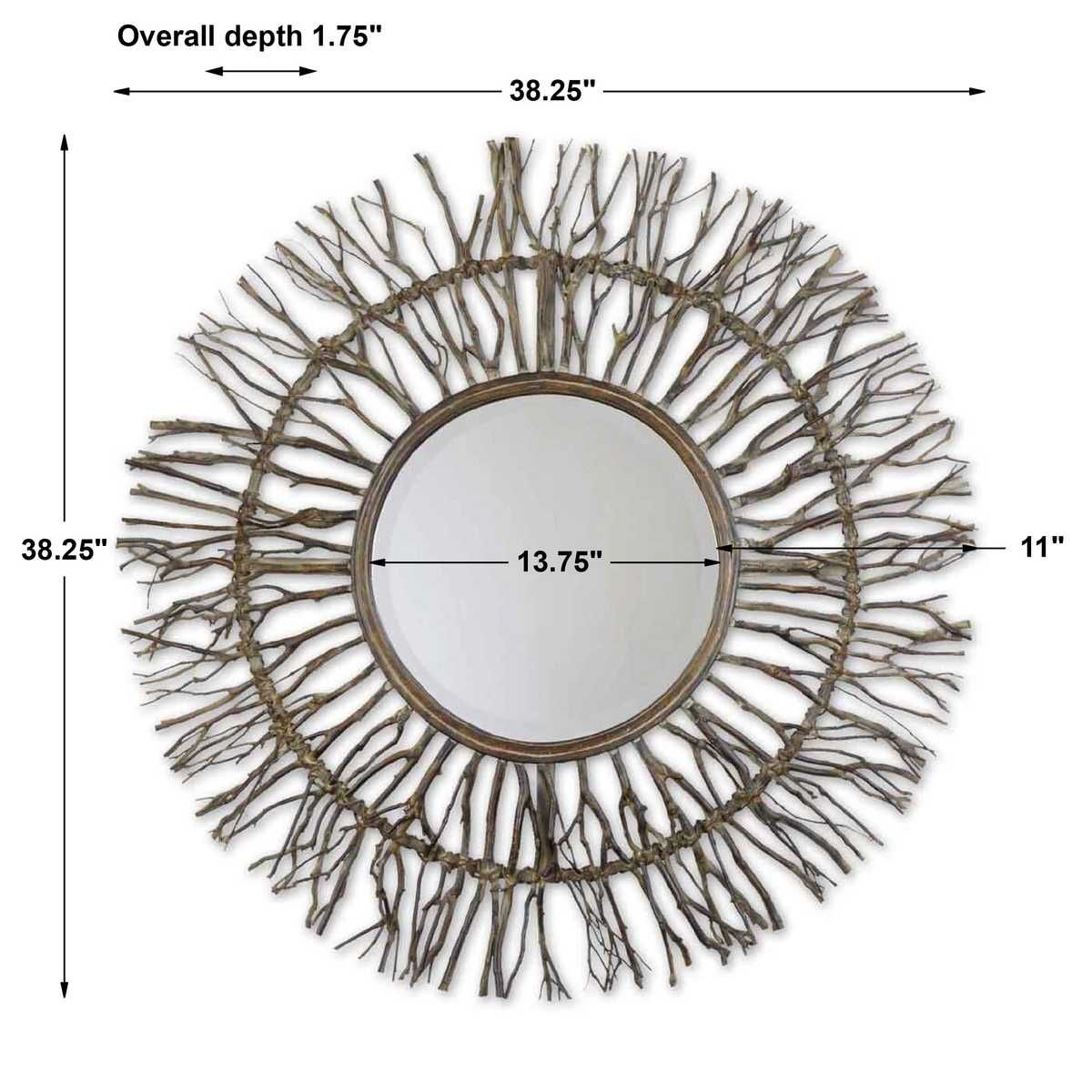 Josiah Round Mirror - elegant mirror for adding style and light to any room | Image 1 | InSTYLE Home & Rugs
