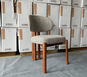 Thomas Dining Chair GY-DC-2982 Chocolate taupe fabric - stylish chairs for any table | Image 1 | InSTYLE Home & Rugs