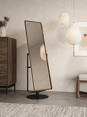 BDI Continuum Standing Mirror 3472 - modern mirror with sleek design for contemporary interiors | Image 7 | InSTYLE Home & Rugs