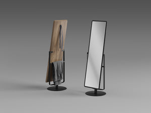 BDI Continuum Standing Mirror 3472 - modern mirror with sleek design for contemporary interiors | Image 3 | InSTYLE Home & Rugs