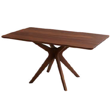 60" Corinne Rectangular Wood Dining Table GY-DT-1834 Walnut color - elegant tables for dining rooms | Image 1 | InSTYLE Home & Rugs
