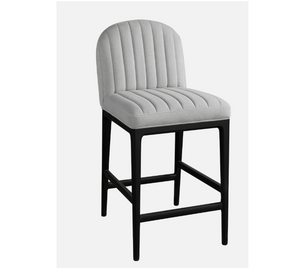 Channel Counter Chair - modern black & grey chair | Image 1 | InSTYLE Home & Rugs