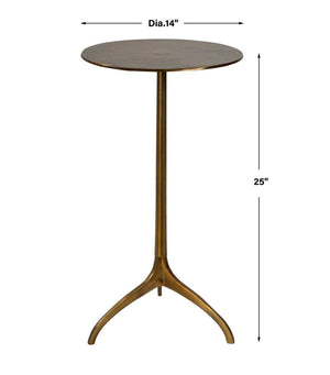 Beacon Accent Table, Gold - small accent table with storage for a clutter-free space | Image 5 | InSTYLE Home & Rugs