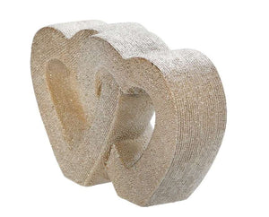 10" Ceramic Double Heart Table Decor - unique decor accents to express your personal style | Image 2 | InSTYLE Home & Rugs