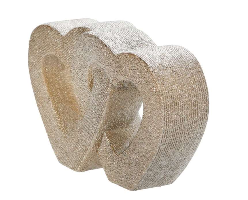 10" Ceramic Double Heart Table Decor - unique decor accents to express your personal style | Image 2 | InSTYLE Home & Rugs