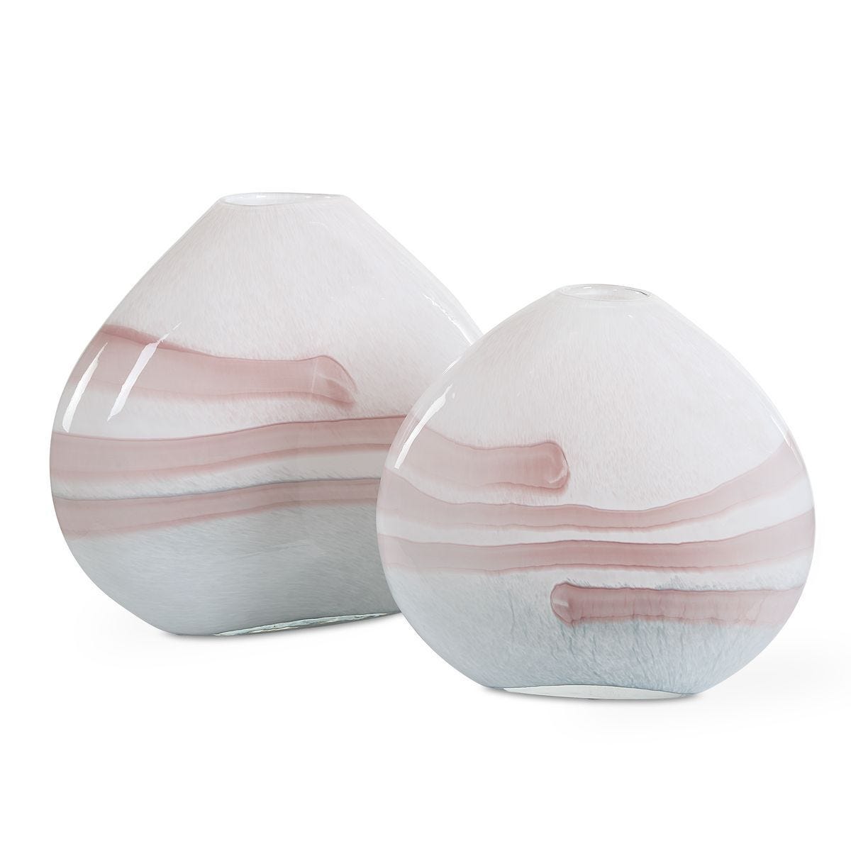 Blush Swirl, Vases, S/2 - modern accessories for a personalized living space | Image 1 | InSTYLE Home & Rugs