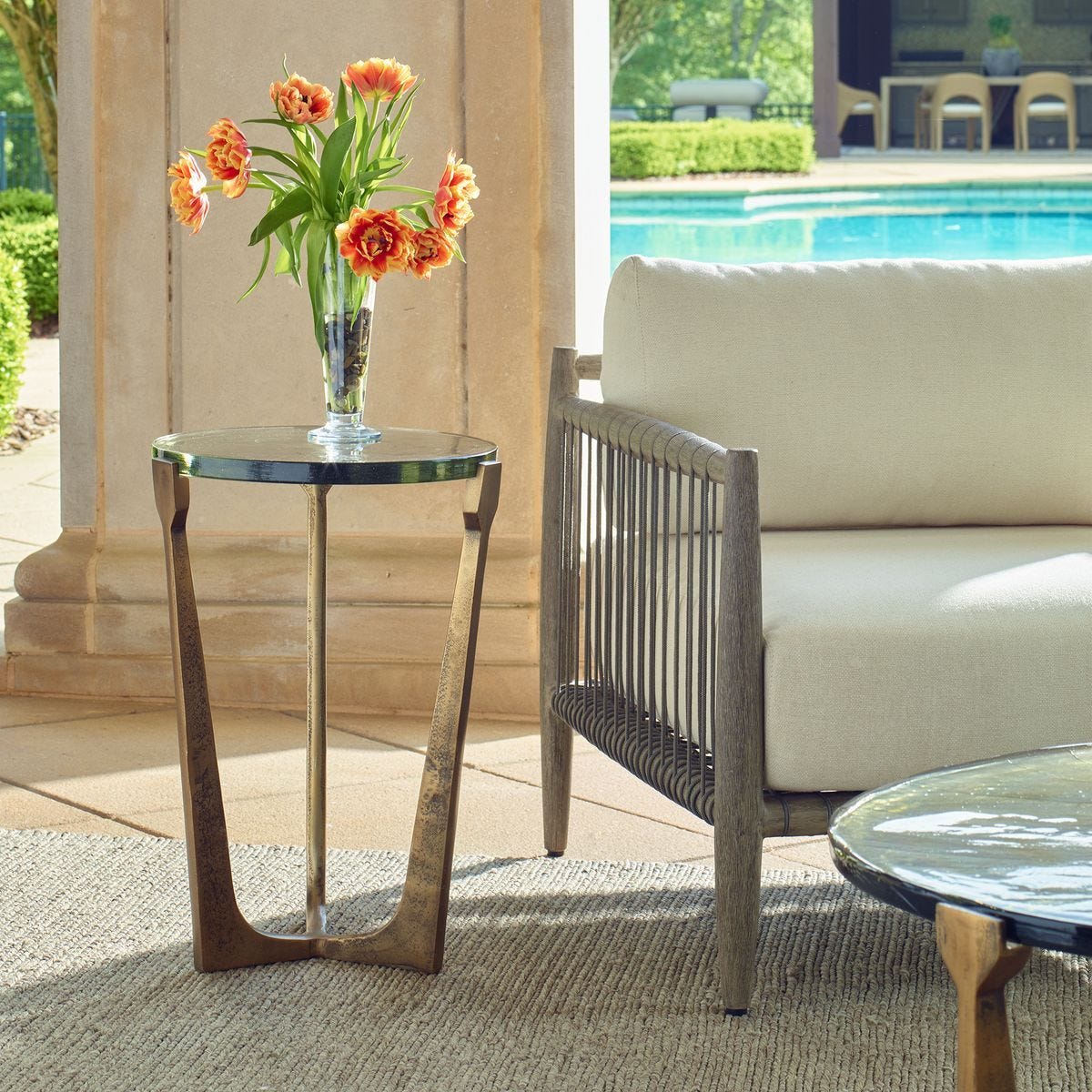 Bohdi Indoor-Outdoor Accent Table - functional accent table with unique design for any room | Image 2 | InSTYLE Home & Rugs
