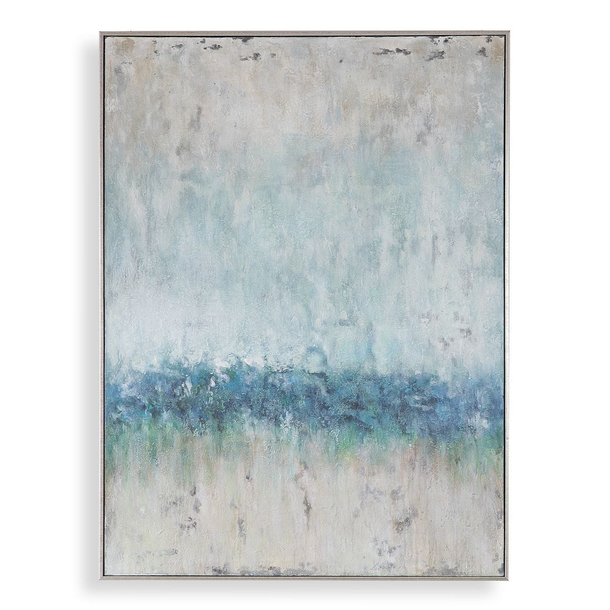 Tidal Wave Hand Painted Canvas - eye-catching art pieces to enhance your home design | Image 1 | InSTYLE Home & Rugs