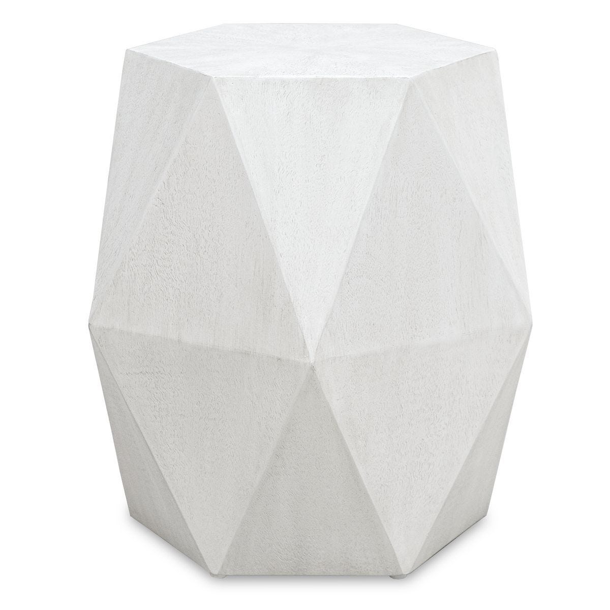 Volker Accent Table, White - small accent table with storage for a clutter-free space | Image 1 | InSTYLE Home & Rugs