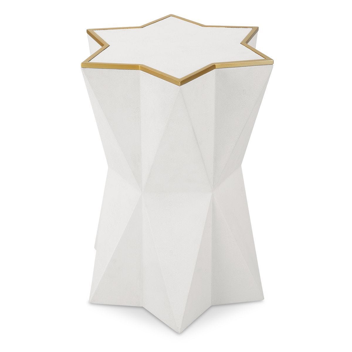 Capella Accent Table, White - functional accent table with unique design for any room | Image 1 | InSTYLE Home & Rugs