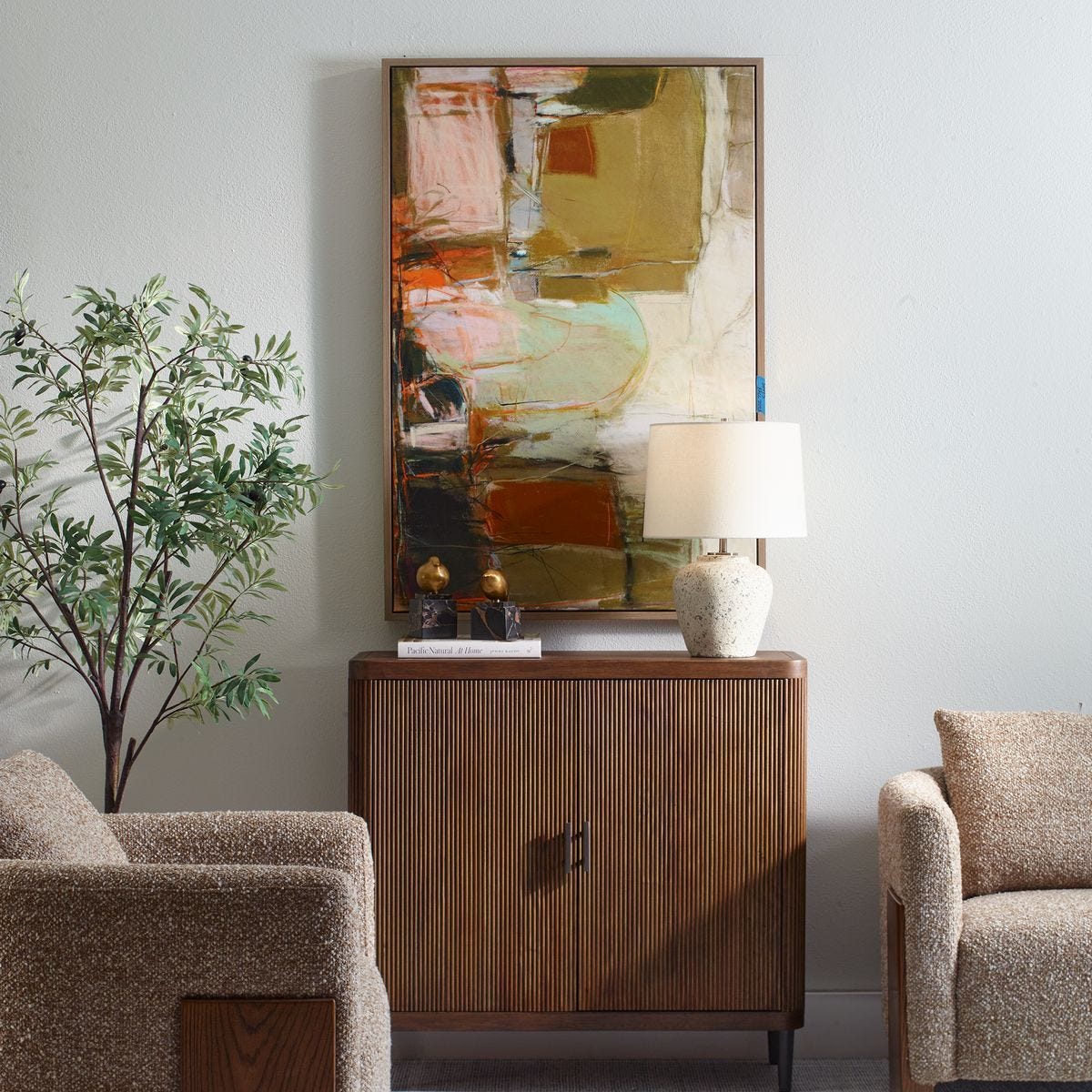 Palace Walls Framed Canvas - timeless artwork that brings character to any space | Image 1 | InSTYLE Home & Rugs