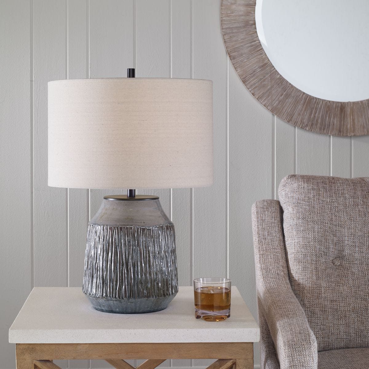 Neolithic Table Lamp - elegant lamps to enhance your room ambiance | Image 1 | InSTYLE Home & Rugs