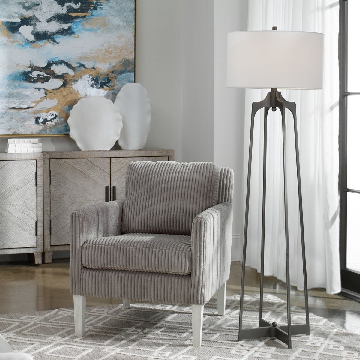 Adrian Floor Lamp - elegant lamps to enhance your room ambiance | Image 2 | InSTYLE Home & Rugs