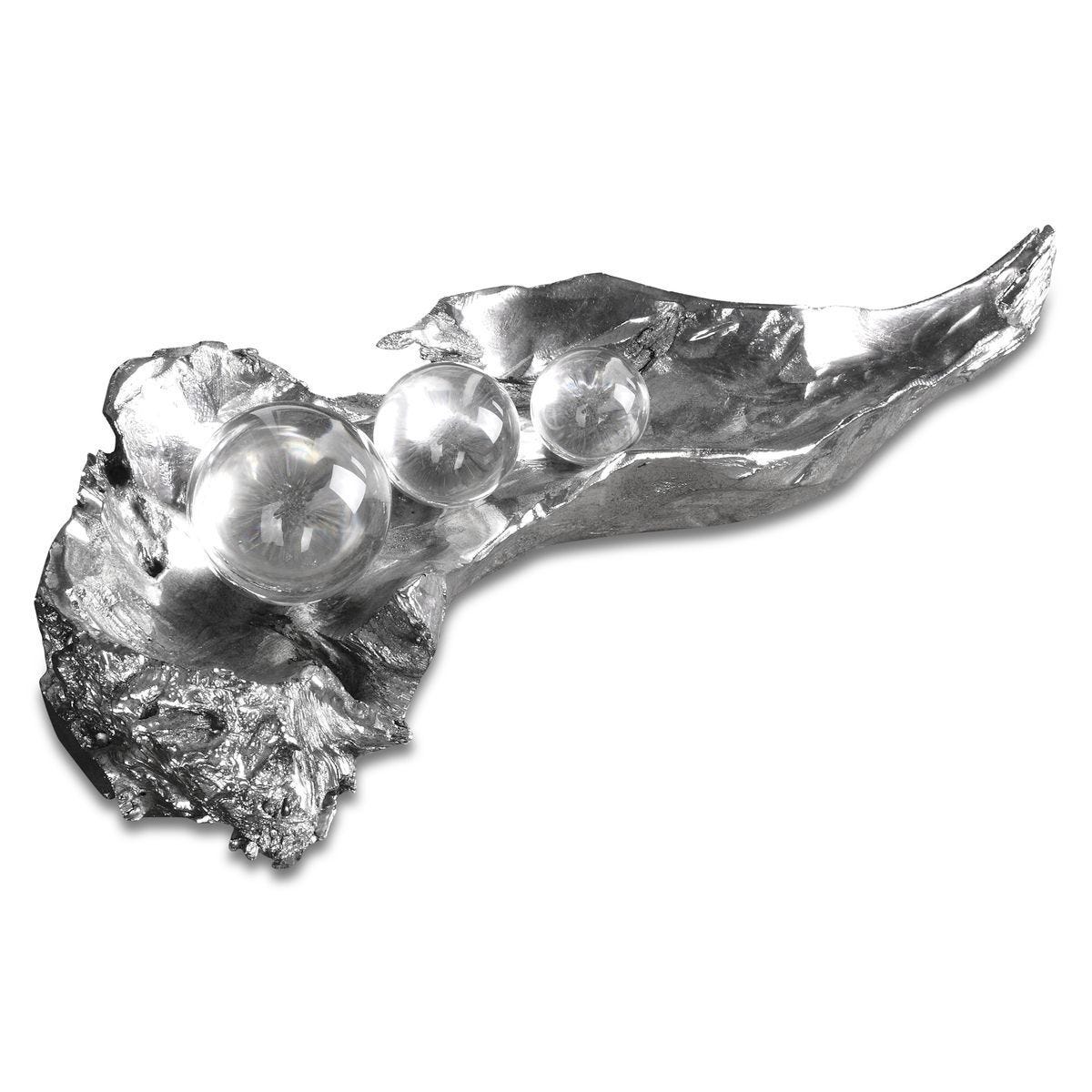 Three Peas in a Pod Sculpture - stylish home accessories to complete your decor | Image 1 | InSTYLE Home & Rugs