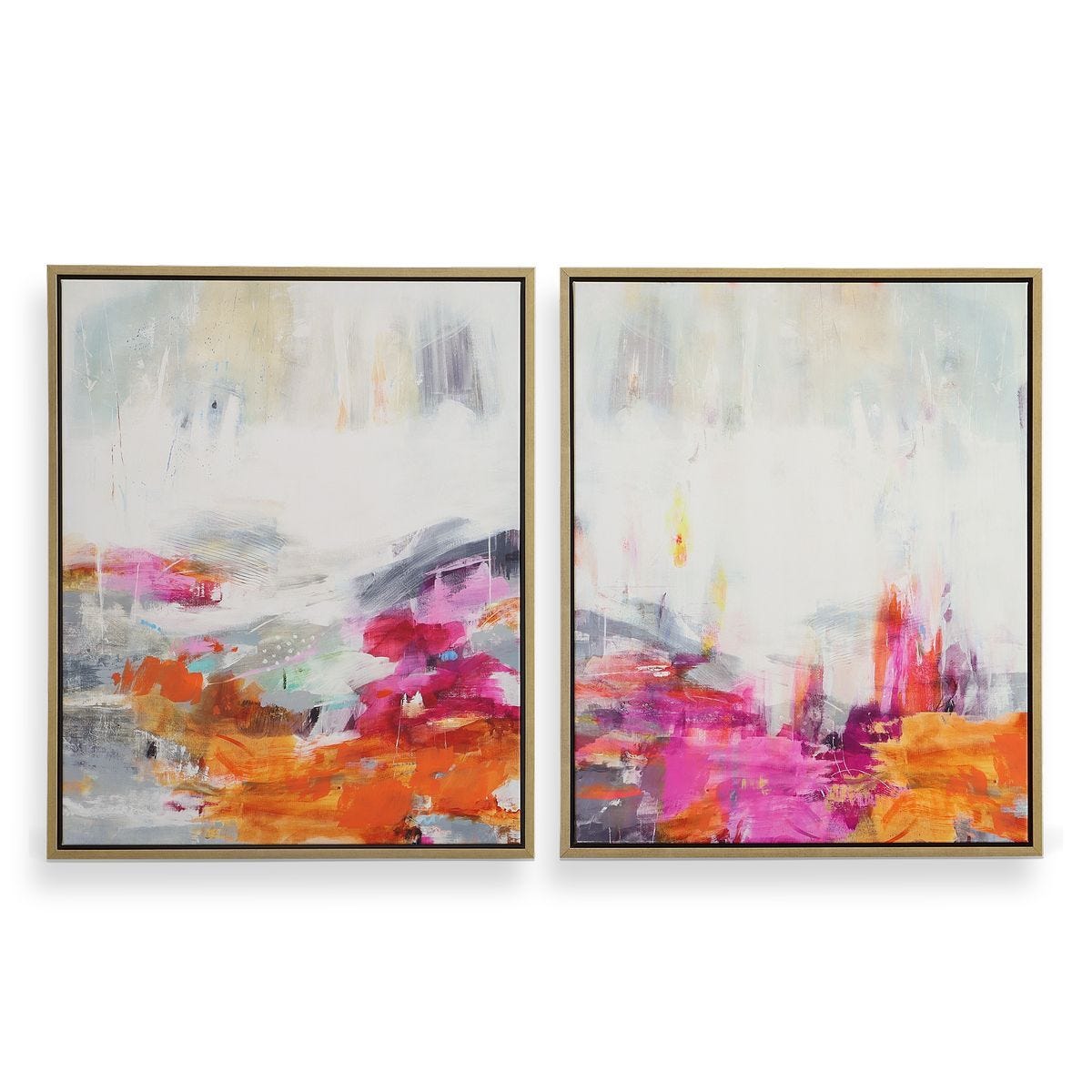 Color Theory Framed Canvases, S/2 - eye-catching art pieces to enhance your home design | Image 1 | InSTYLE Home & Rugs